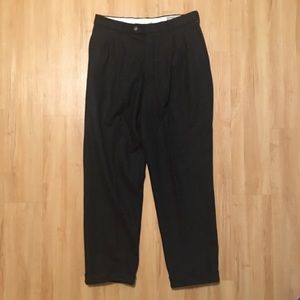 Eddie Bauer Men’s Black Wool Cuffed Pants